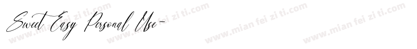 Sweet Easy Personal Use字体转换